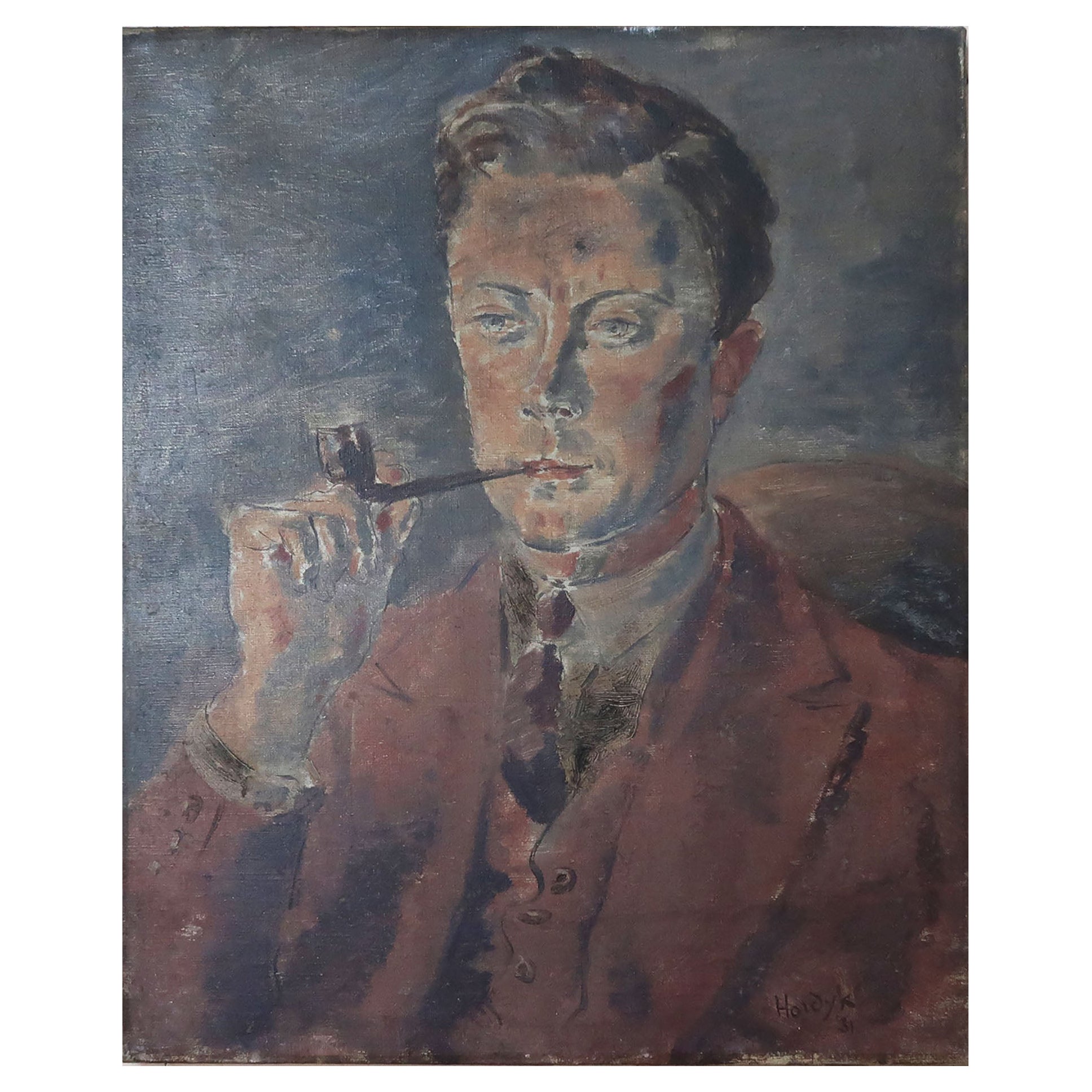 Portrait of a Young Man, Gerard Hordyk, 1931 For Sale