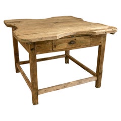 19th Century Industrial in Pine Wooden Table