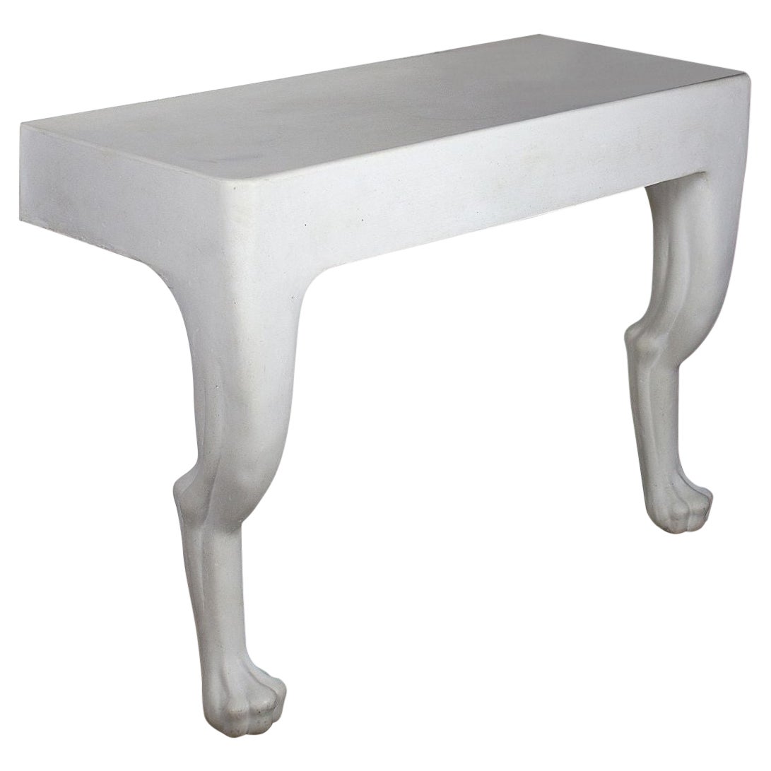 John Dickinson Two-Legged Zoomorphic Console Table, Prototype in Plaster For Sale