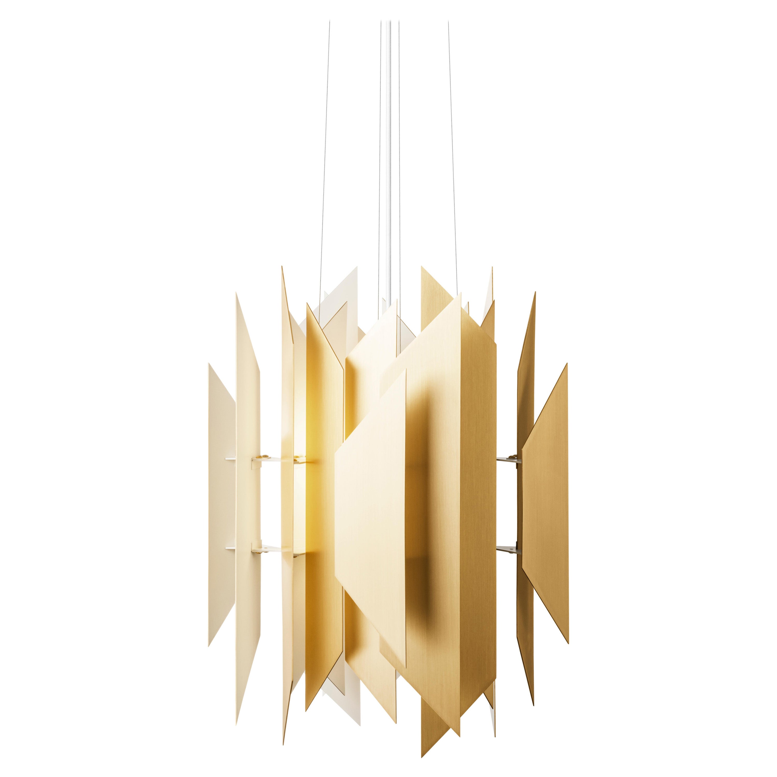 'DIVAN 2', 400, Pendant Lamp in Solid Brass by LYFA For Sale