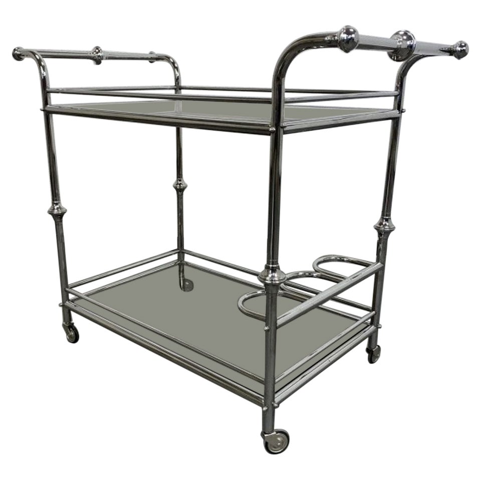 Foldable Serving Trolley in Fornasetti Style by Bremshey Gerlinol For