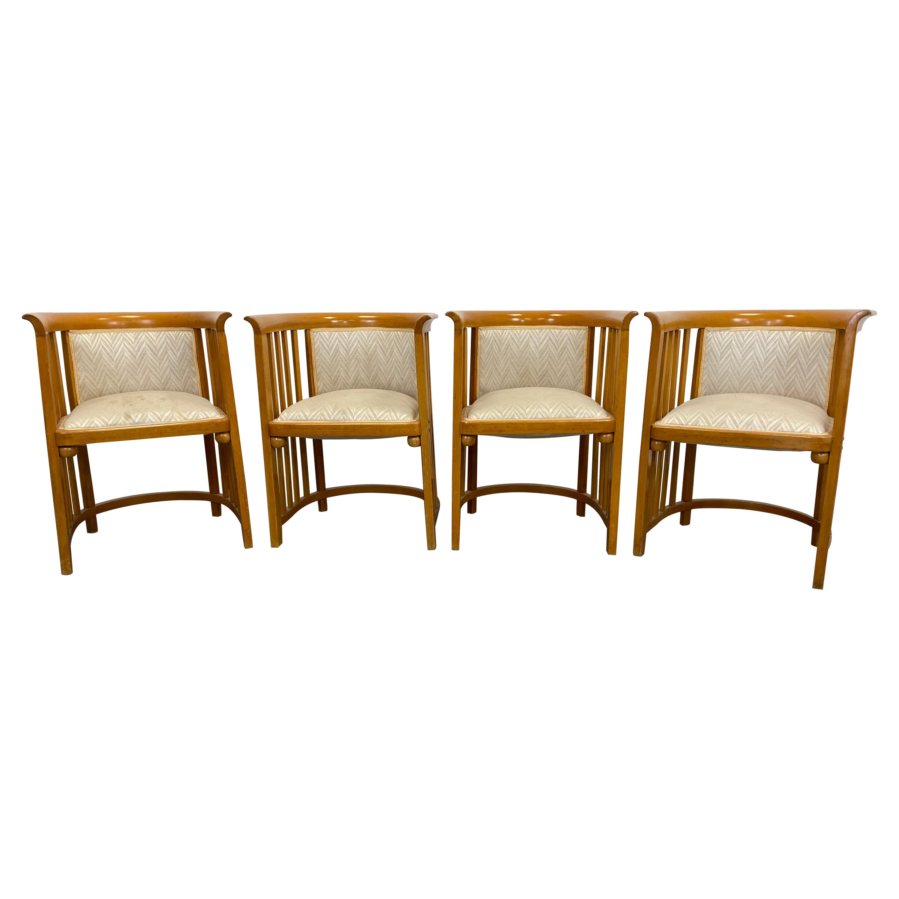 Fledermaus Secession Armchairs No.423 For Sale