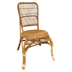 1970s Handmade Spanish Wicker Chair 