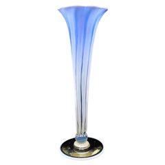 Opalescent - Blue Pastel Favrile Art Glass Vase Louis Comfort Tiffany LCT 1916