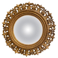 19th Century Gilt Florentine Circular Mirror