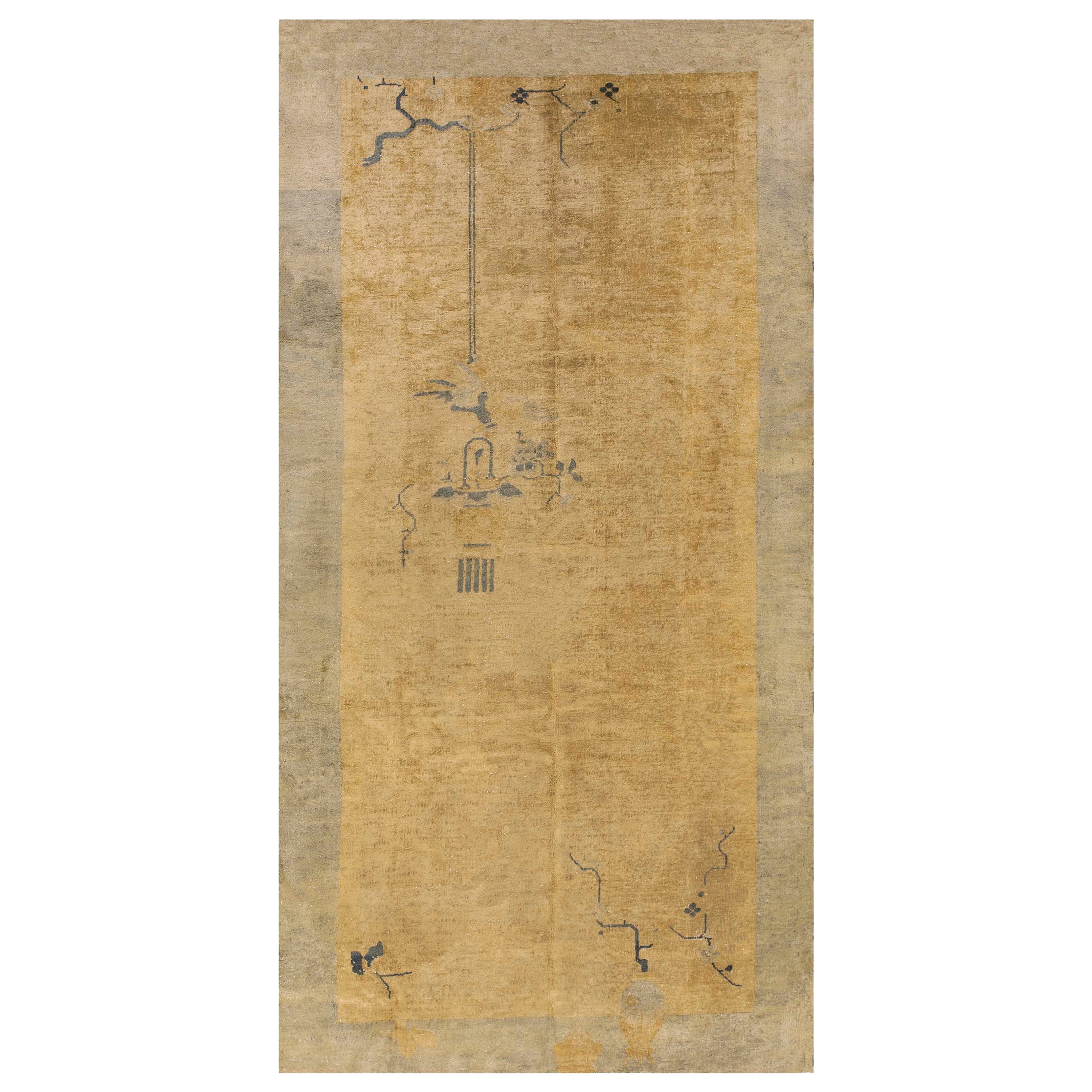 Chinese Art Deco Gallery Carpet ( 5' 2" x 10' 2" - 157 x 309 cm )