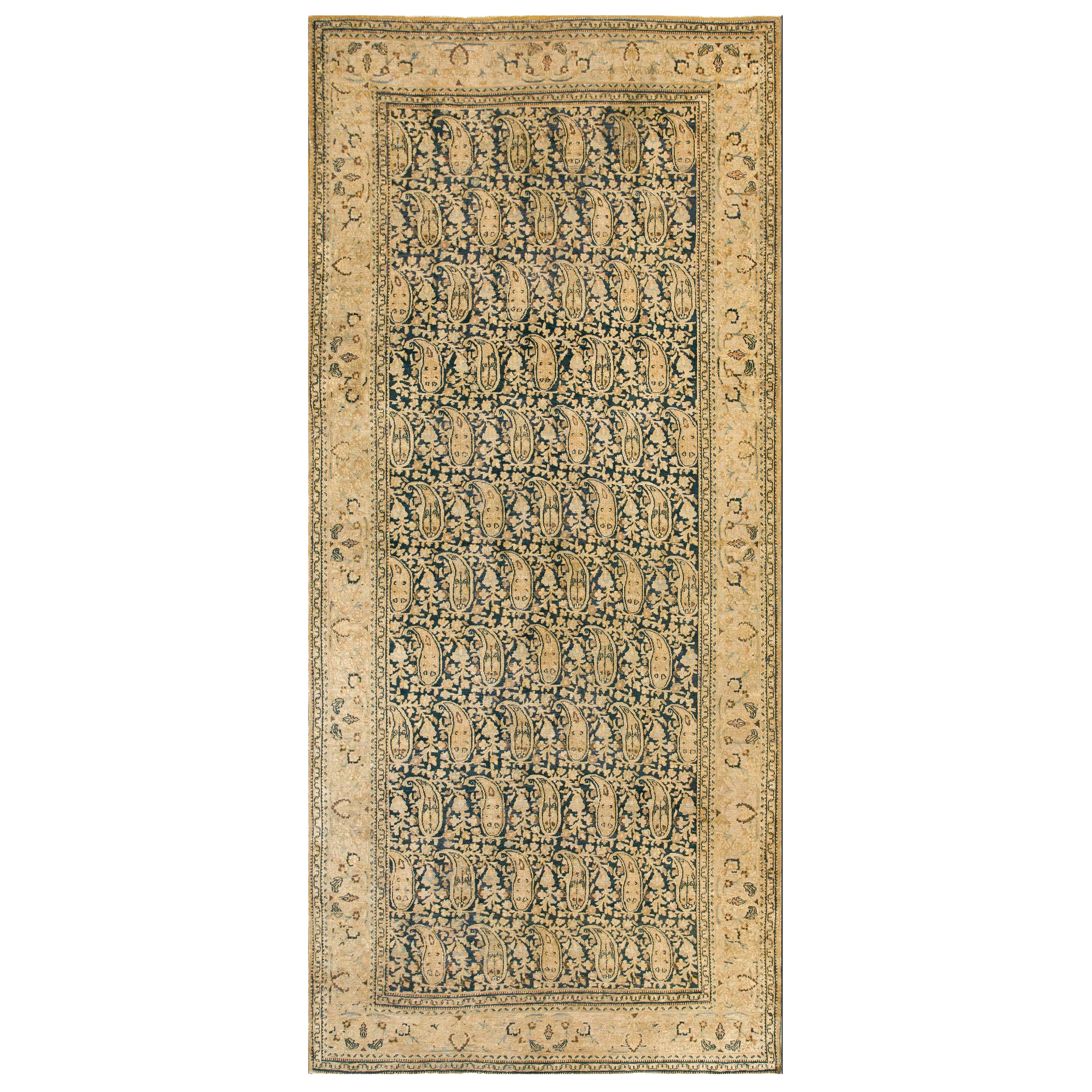 Antique Persian Moud Gallery Carpet ( 6' 8" x 15' - 203 x 457 cm)  For Sale