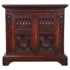 Kittinger Spanish Baroque Carved Walnut Server or Bar Cabinet, Circa 1920s