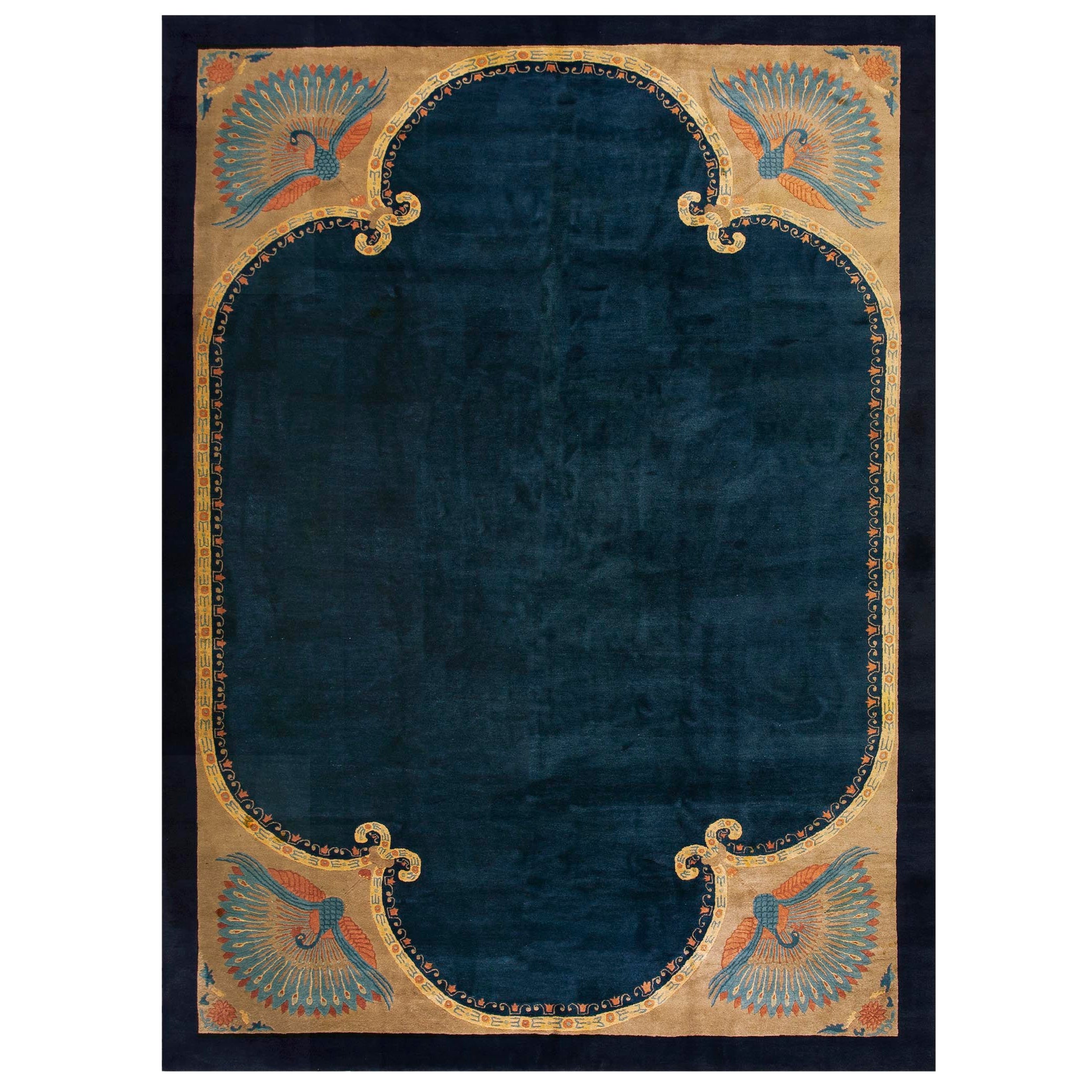 1920s Chinese Peking Carpet ( 9' 6" x 13' 4" - 290 x 405 ) For Sale