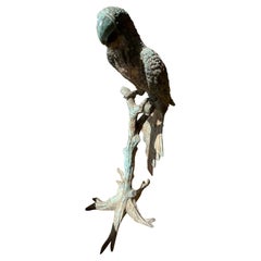 Early 20th Century Bronze Macaw Statue