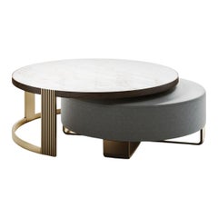 Cliff Young Tosca III Occasional Nesting Cocktail Table and Ottoman