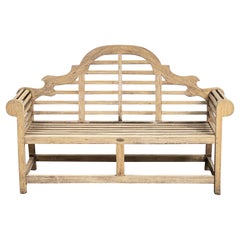 Used Lutyens Style Teak Garden Bench Seat from England