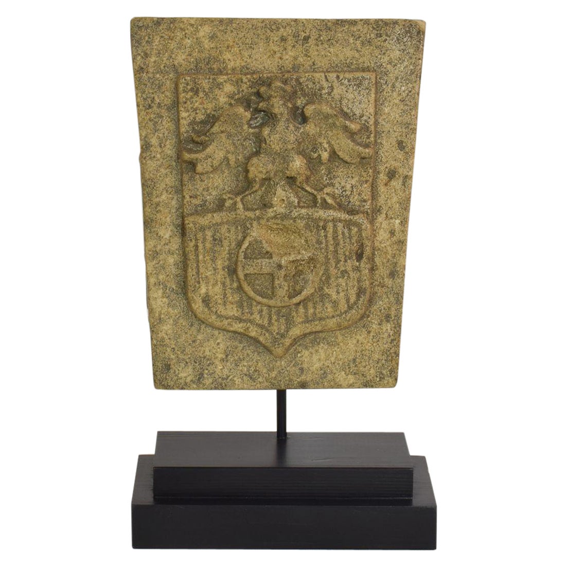18th Century French Carved Stone Coat of Arms