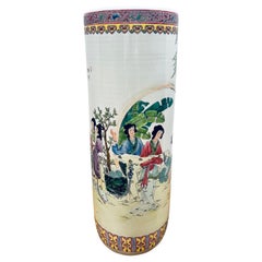 Chinese Porcelain Umbrella Stand Chinese Export Chinoiserie