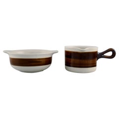 Hertha Bengtson for Rörstrand, Koka Bowl and Sauce Jug