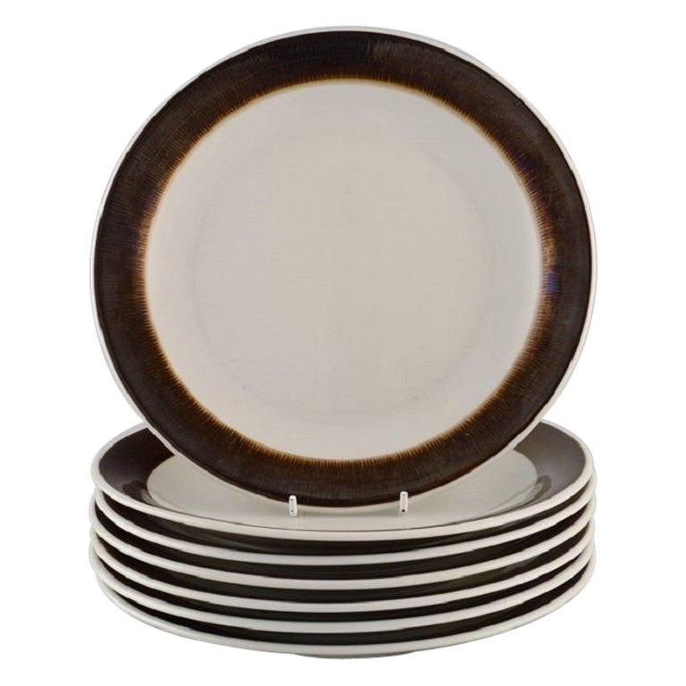 Hertha Bengtson for Rörstrand, Seven Koka Dinner Plates