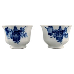 Royal Copenhagen Blue Flower Angular, Two Cups Without Handles