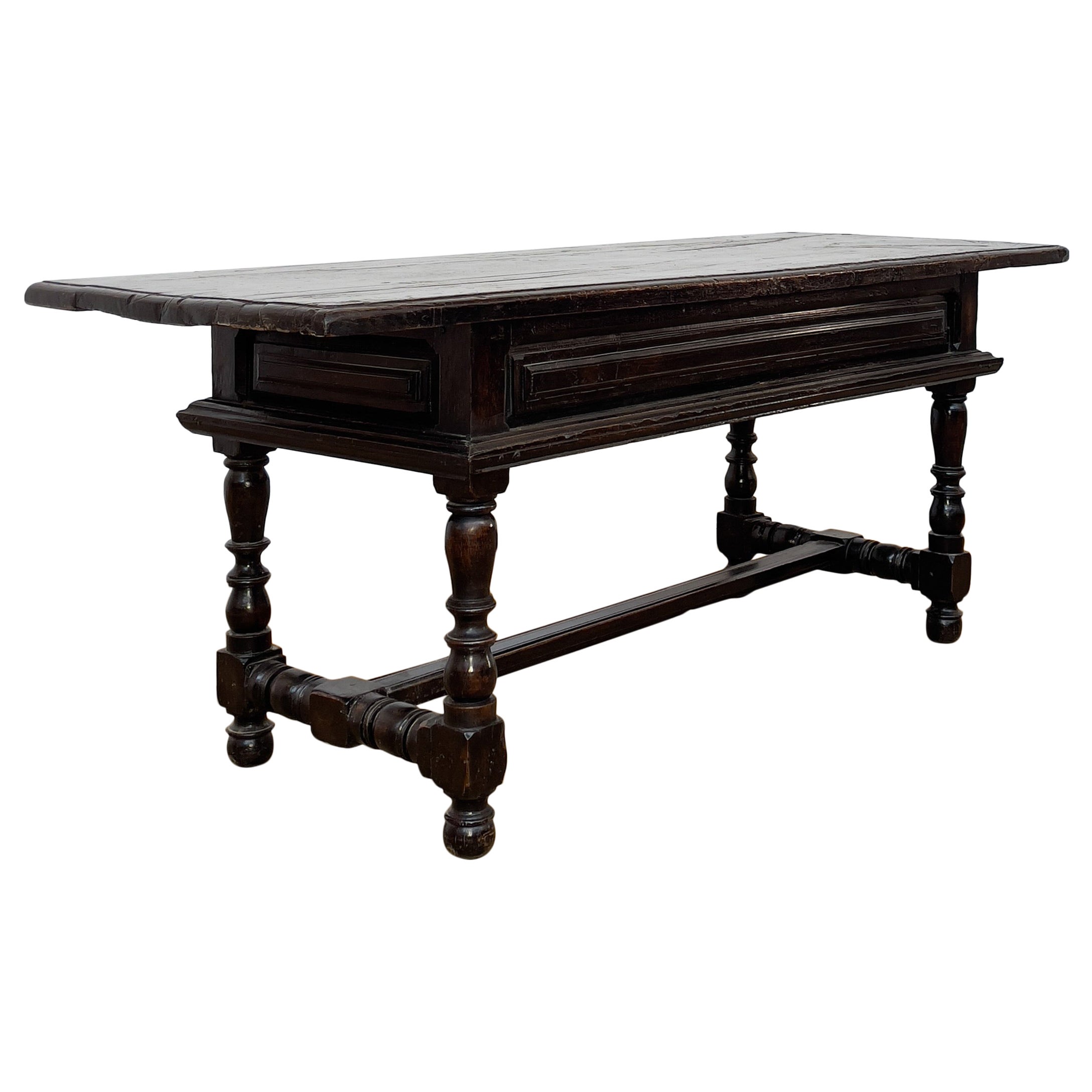 Walnut Console 17th Century For Sale