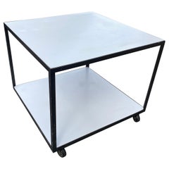 George Nelson for Herman Miller Rolling Angle Iron Cube Table