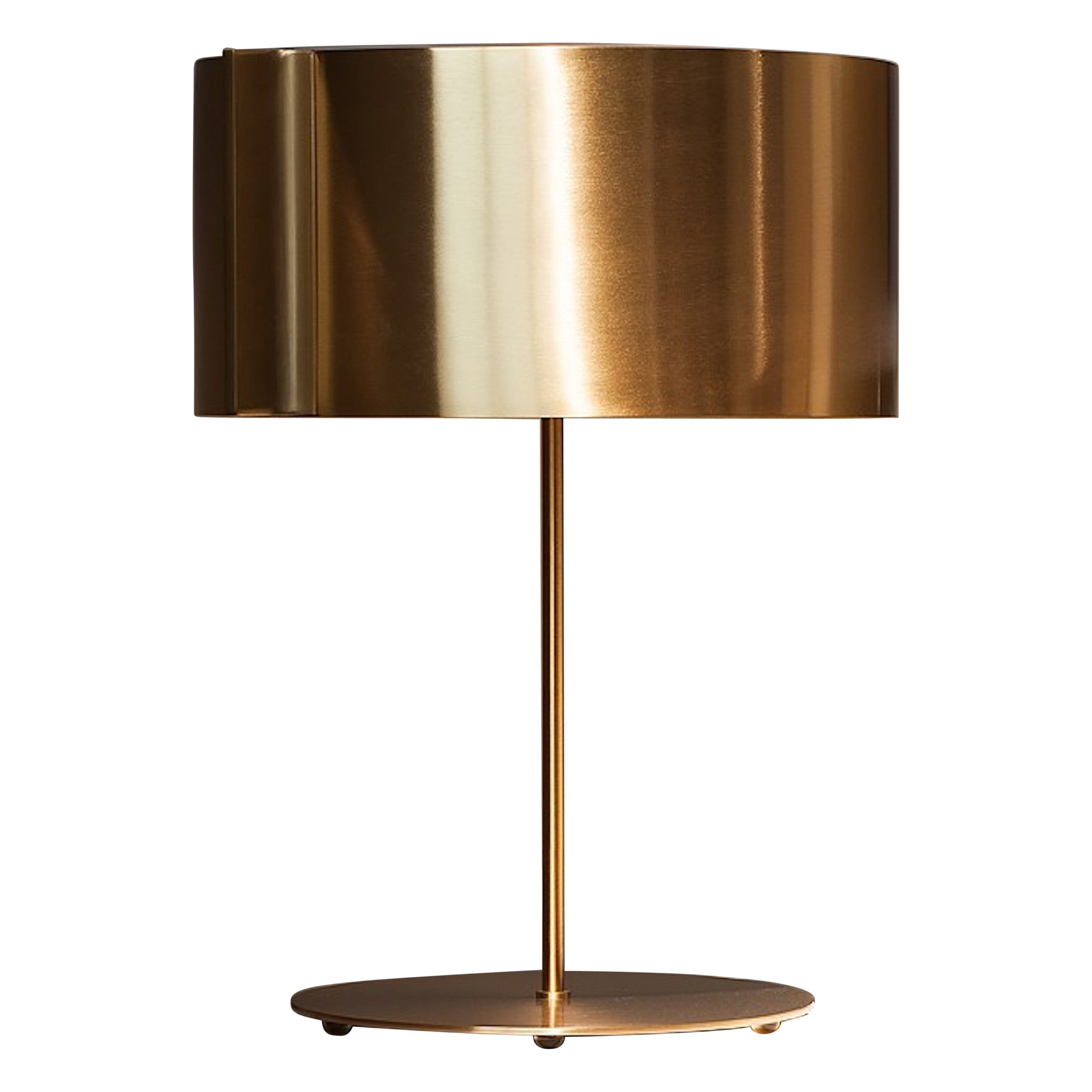 Switch Gold Table Lamp by  Lendo  for Oluce For Sale