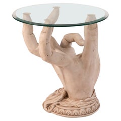 Grecian Style Hand Side Table, 1970s