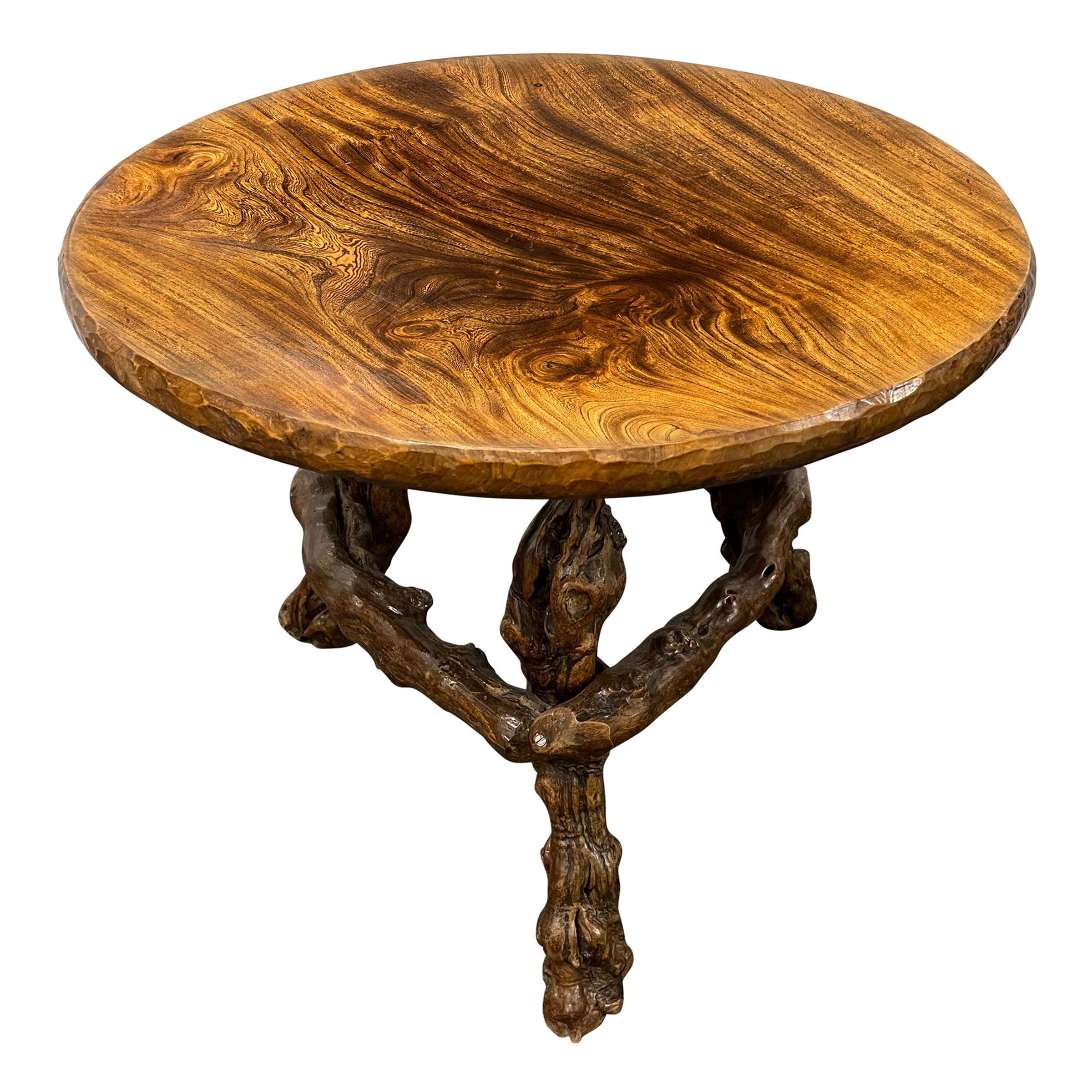 French Grapevine and Mahogany Table