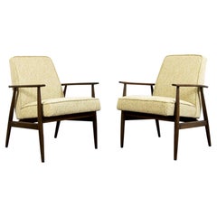Pair of Restored Mid-Century Armchairs by H. Lis, 1960's