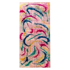 Contemporary Abstract Daliesque Handmade Wool Rug by Doris Leslie Blau