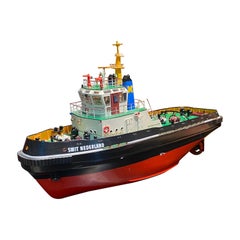 Mid-Century Large Tug Boat Plastic Toy Model Smit Nederland