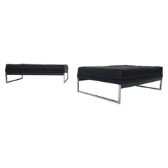 Ensemble de deux bancs par AP-Originals, Pays-Bas, années 1960