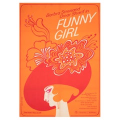 Funny Girl 1970 East German Film Movie Poster, Roeder