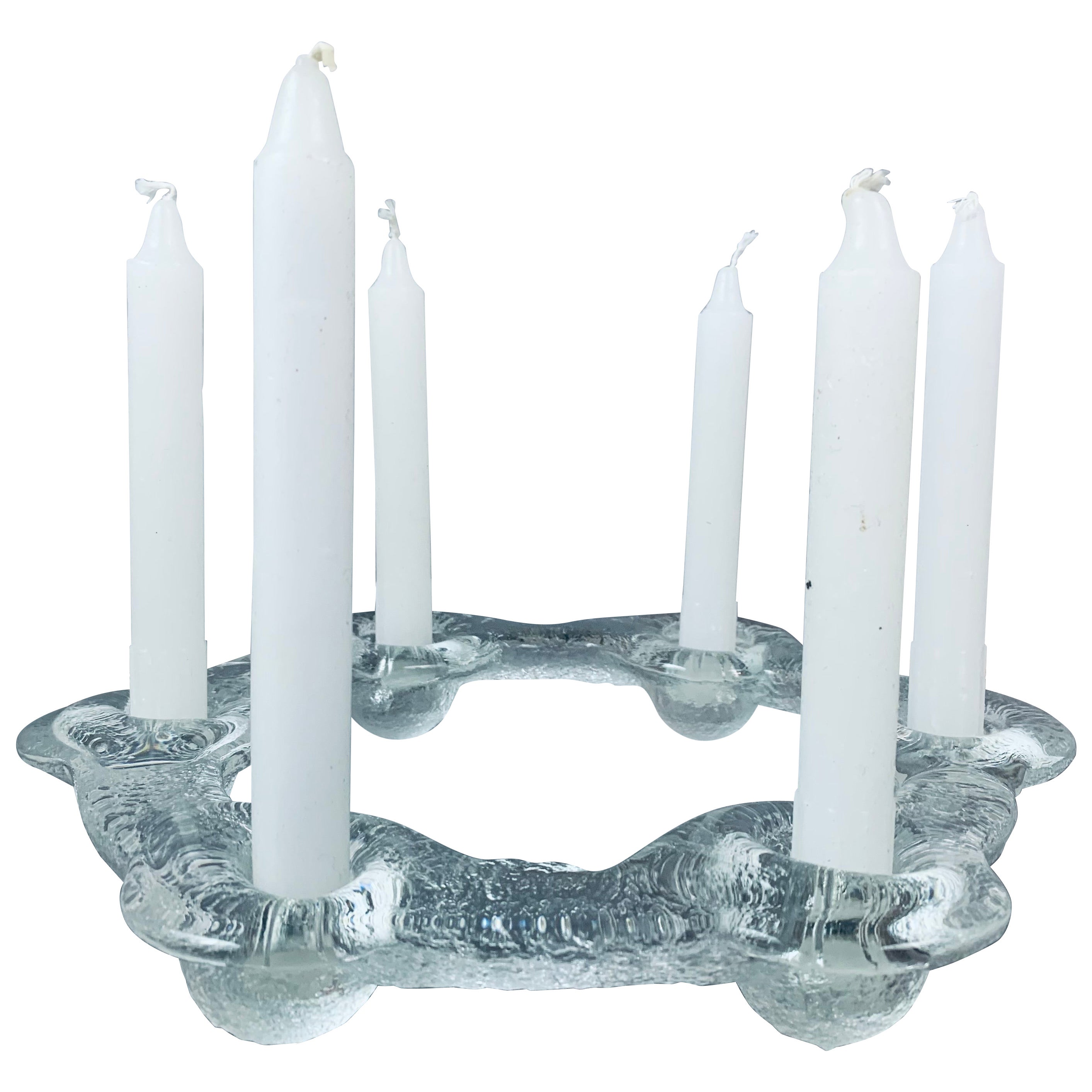 1970s Swedish Pukeberg Glass Candle Holder or Candelabra by Uno Westerberg  For Sale at 1stDibs | swedish glass candle holders, pukeberg glass candle  holders, pukeberg candle holder