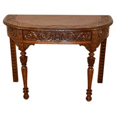 Demi-Lune-Tisch aus dem 19. Jahrhundert