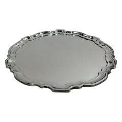 Tiffany Traditional Georgian Sterling Silver Tray with Heavy Weight