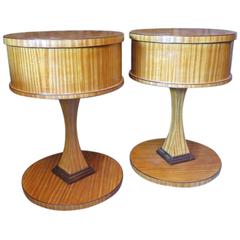 Vintage Two Art Deco Side Tables