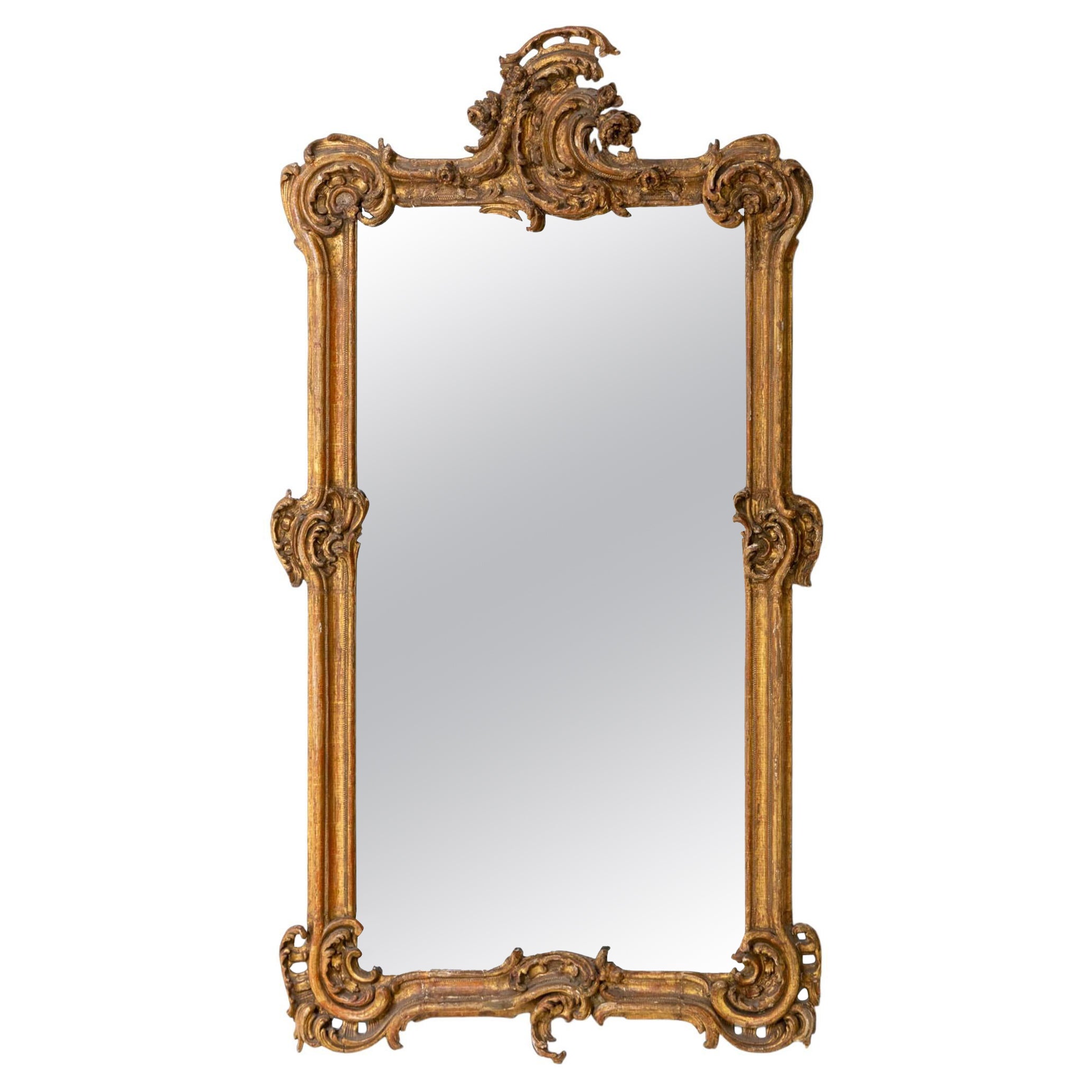 Rococo Mirror, Southern Germany 18th Century For Sale