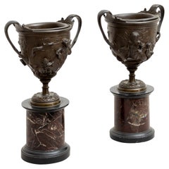 Tazzas in bronzo di un antico pompeiano, Italia, XIX secolo