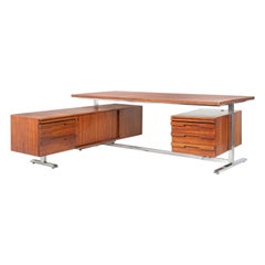 Vintage Mid-Century Executive Angle Desk Gianni Moscatelli for Formanova