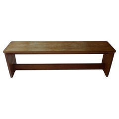 Used Les Arcs Pine Bench, France 1970's