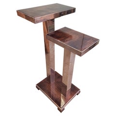 Rental of One French Art Deco Stepped Rosewood Table Attributed to Andre Ducaroy