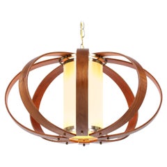 Vintage Mid-Century Modern Sculpted Sphere Chandelier by Fredrick Ramon