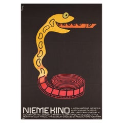 Silent Movie, Polish A1 Film Movie Poster, Flisak 1976