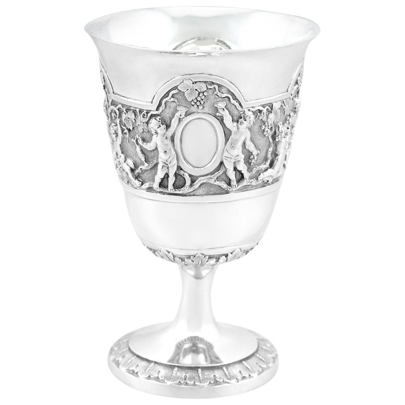 Chawner & Co Antique Victorian Sterling Silver Goblet