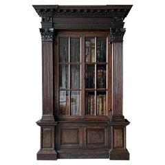 Fine & Rare George II Architectural Oak Bookcase