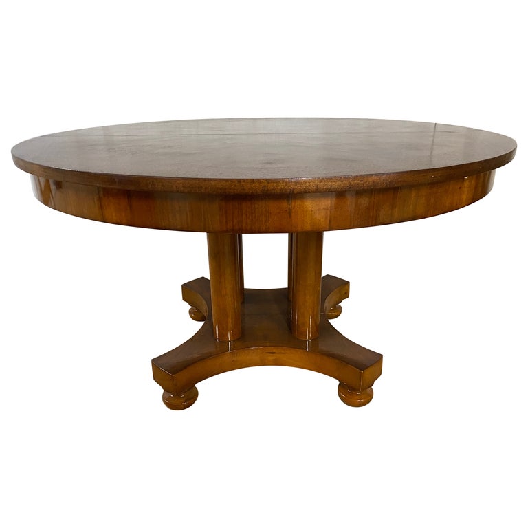 Vintage Round Pedestal Dining Table For Sale at 1stDibs vintage
