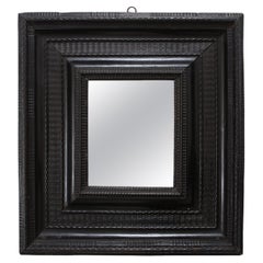 Italian Baroque Carved Ebonized Frame/Mirror