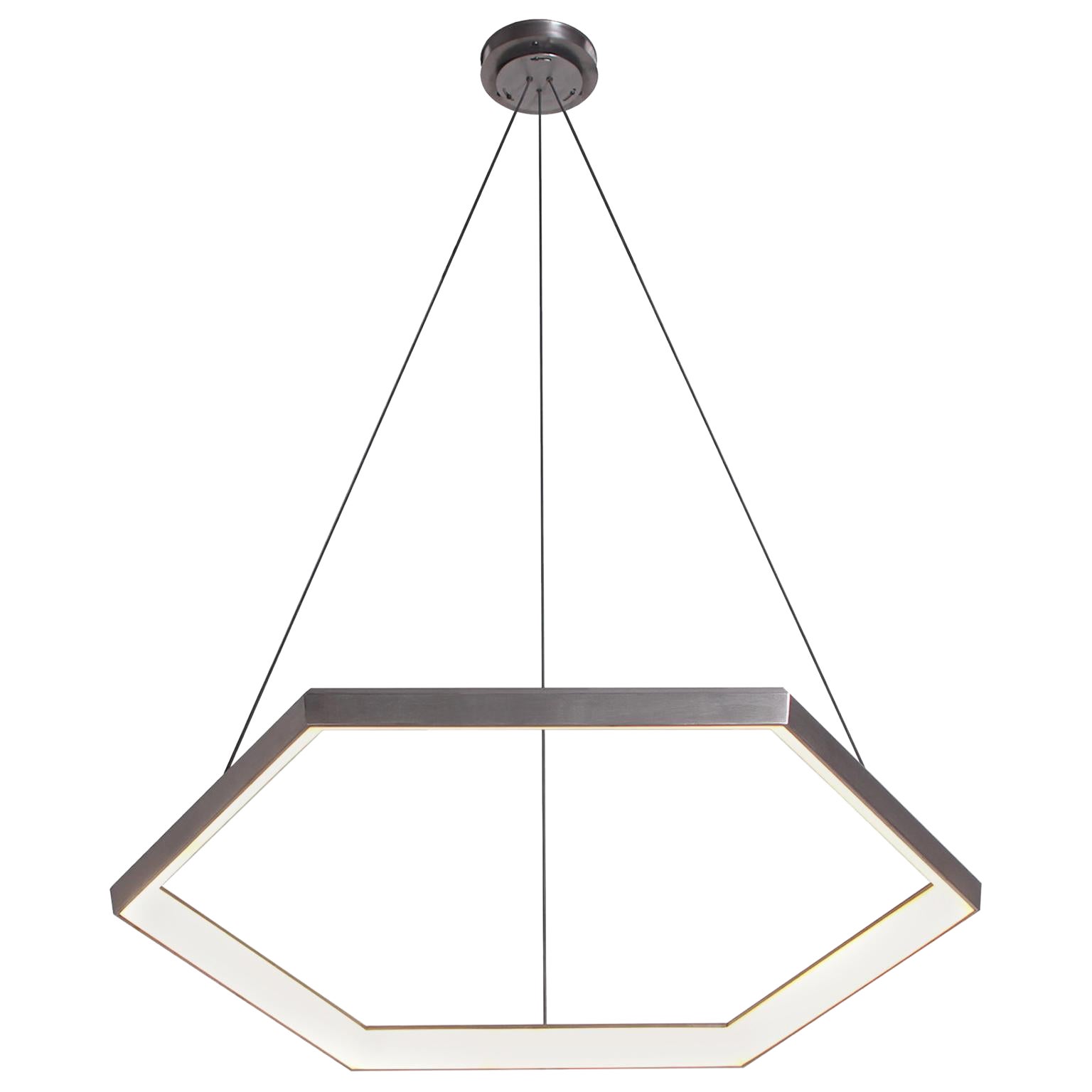 HEXIA HX34 Sechseckige geometrische moderne LED-Kronleuchter-Leuchte im Angebot