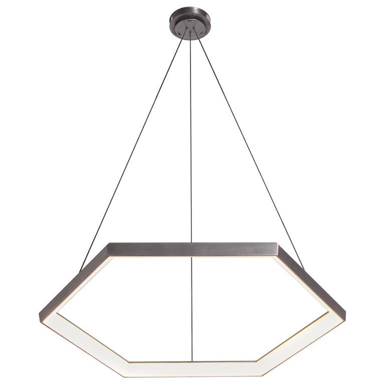 HEXIA HX34 Hexagon Geometric Modern LED Chandelier Light Fixture For ...