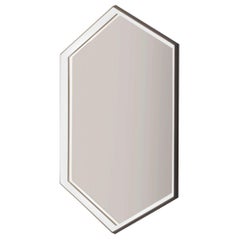 Kruos Mirror LM47, Hexagonal Edge Lit Vanity Powder Room or Makeup Mirror