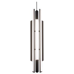Chime Pendant 35, Geometric Modern Vertical Chandelier LED Light Fixture